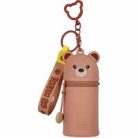 Κασετίνα Σιλικόνης Legami Mini Kawaii με Μπρελόκ Teddy Bear
