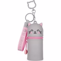 Κασετίνα Σιλικόνης Legami Mini Kawaii με Μπρελόκ Kitty